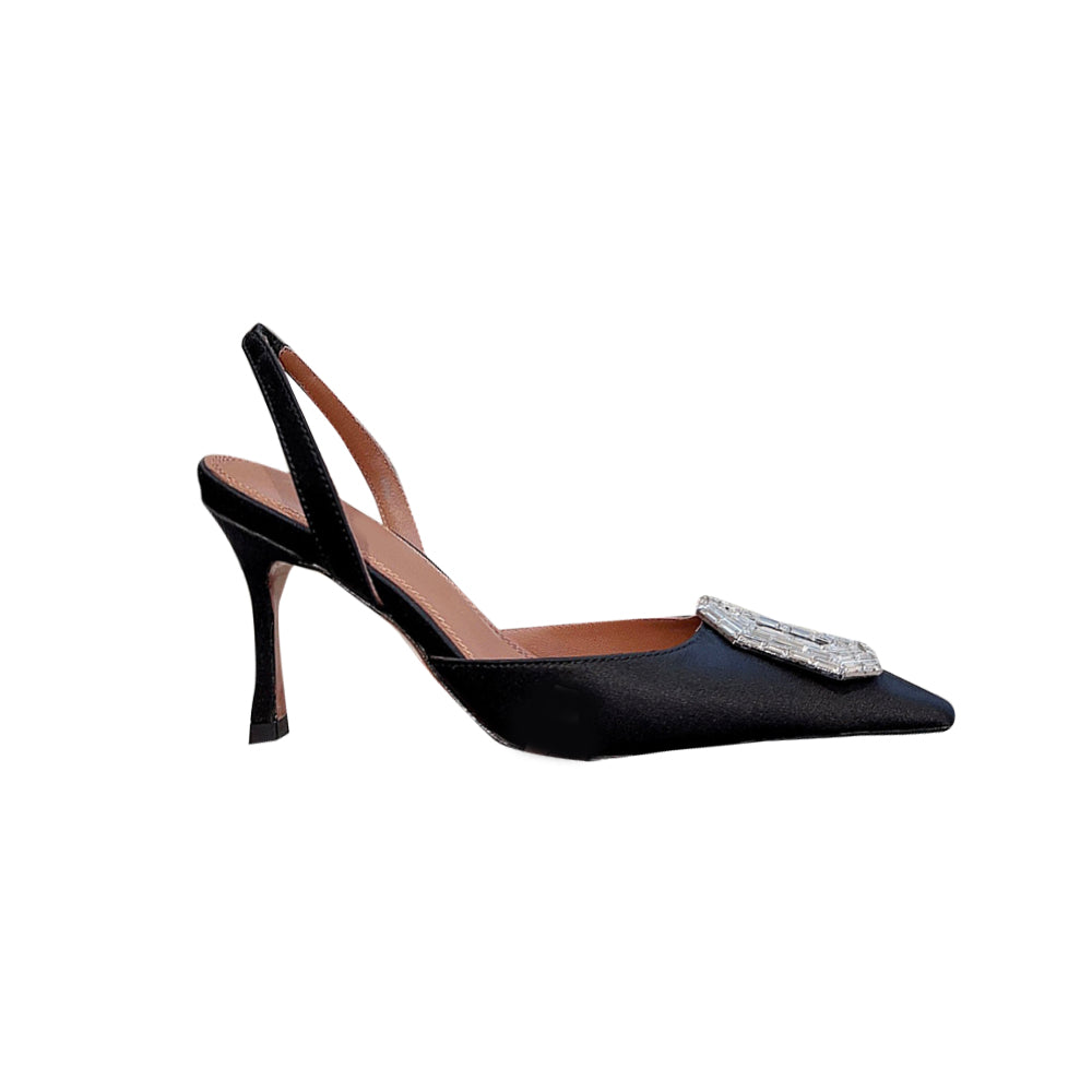 Diamante Buckled High Heel Sandals - 9cm