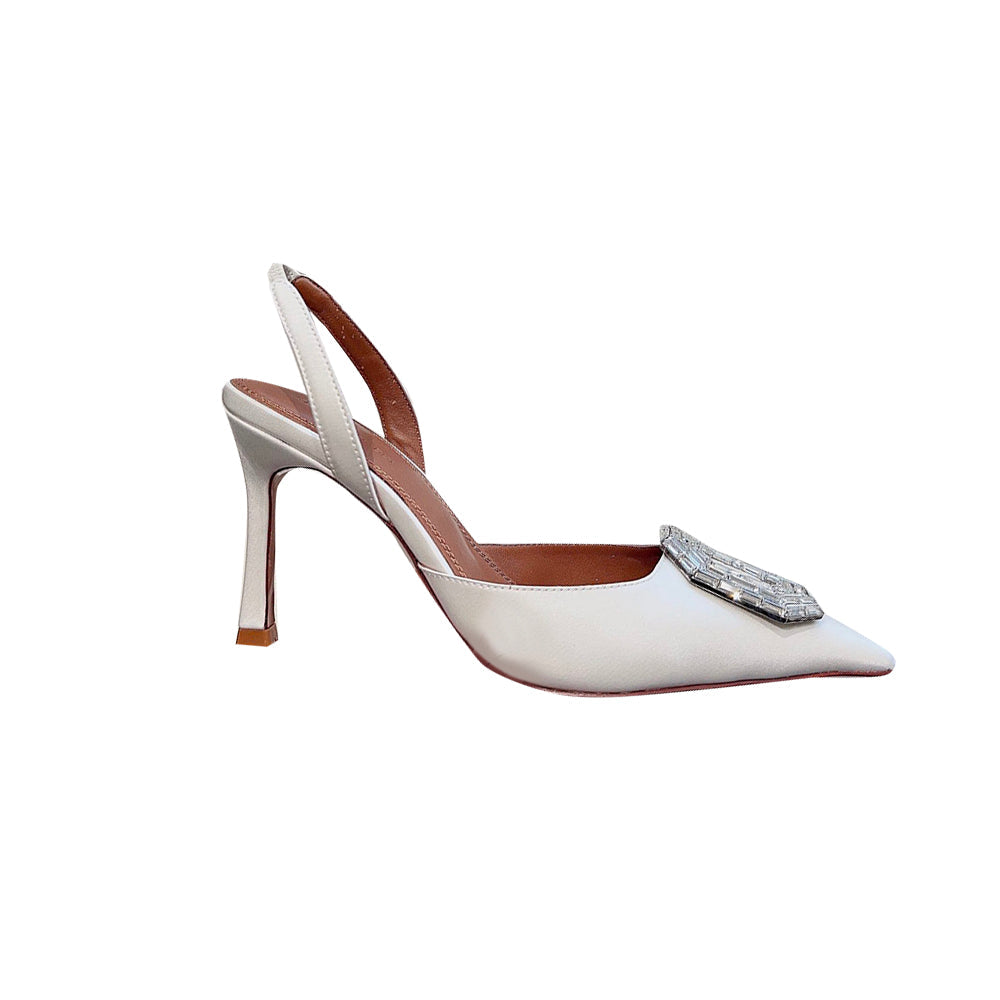 Diamante Buckled High Heel Sandals - 9cm