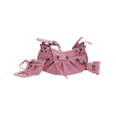 Buckled Leather Cross Body Bag - Small