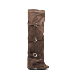 Buckled Knee High Boots