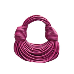 Knotted Leather Tote Bag