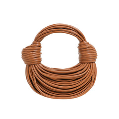 Knotted Leather Tote Bag