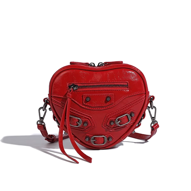 Heart Buckled Cross Body Bag