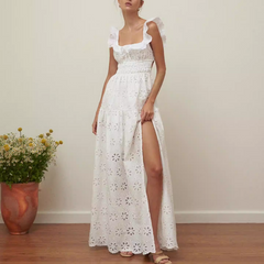 Ruffled Slip Dress