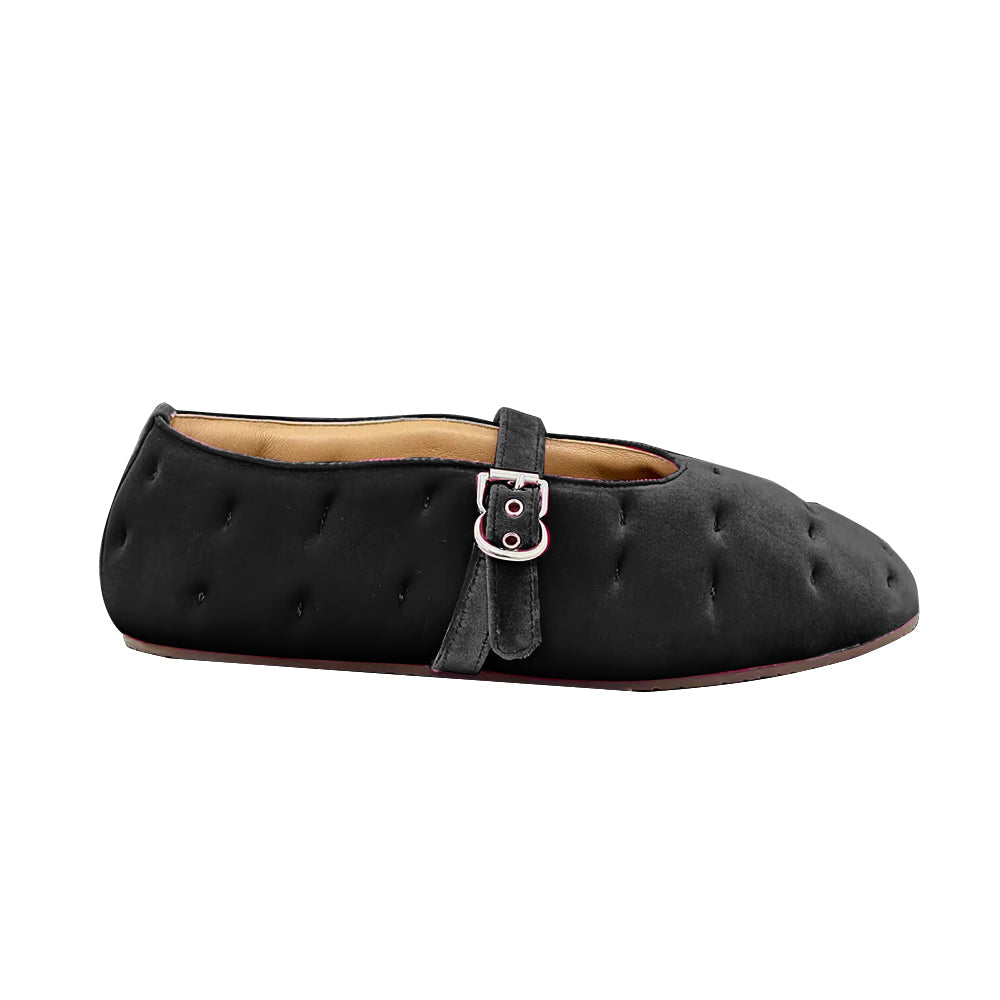 Buckled Flat Ballet Shoes