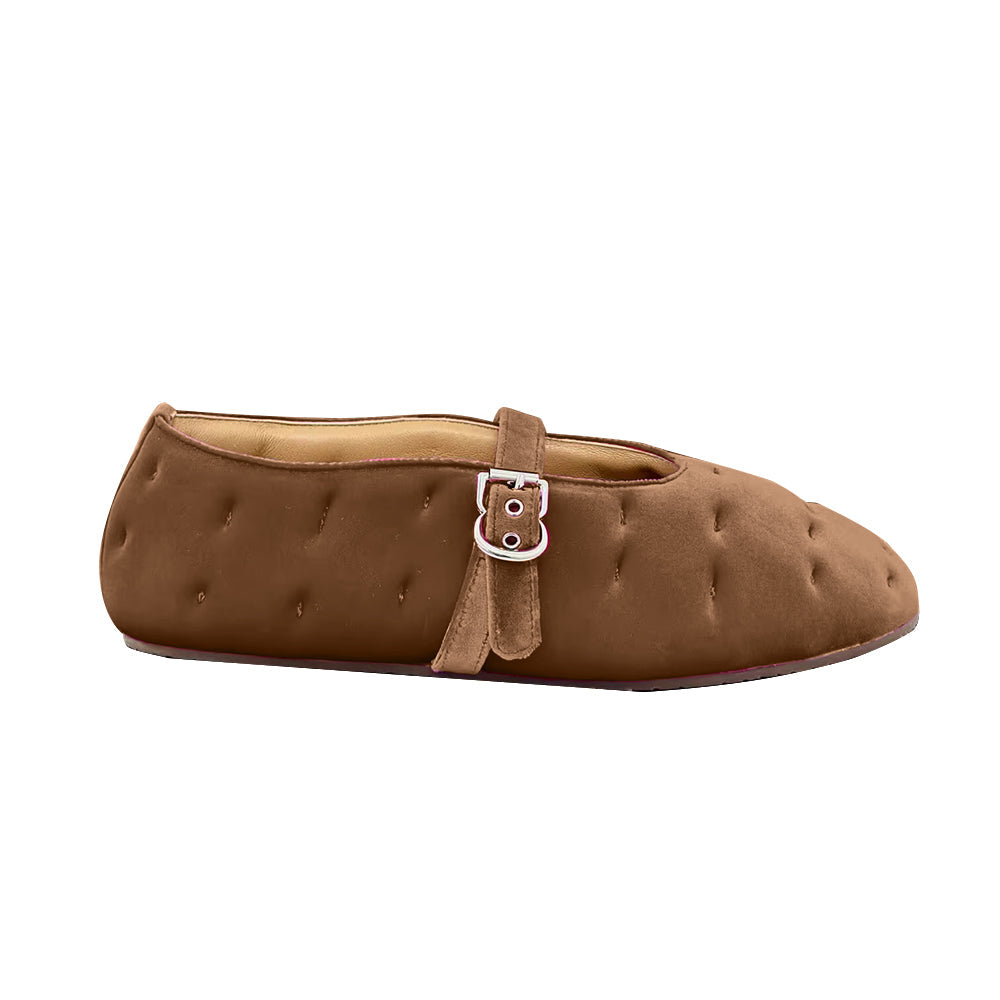 Buckled Flat Ballet Shoes