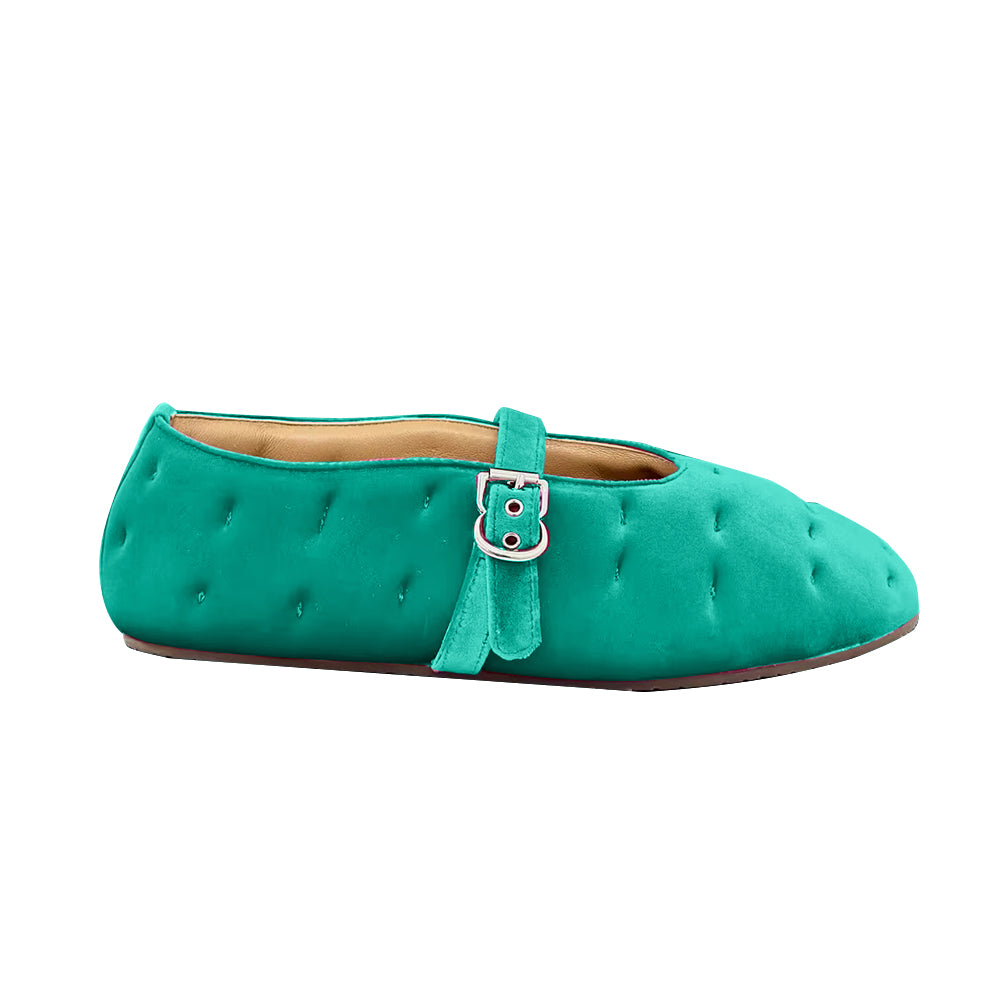 Buckled Flat Ballet Shoes