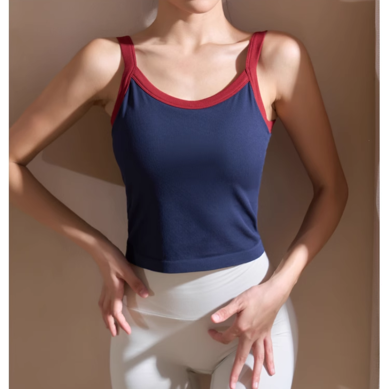 Yoga Plates Bi-Color Fitted Sports Bra
