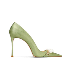 Pearl Mid Heels Pumps - 8cm