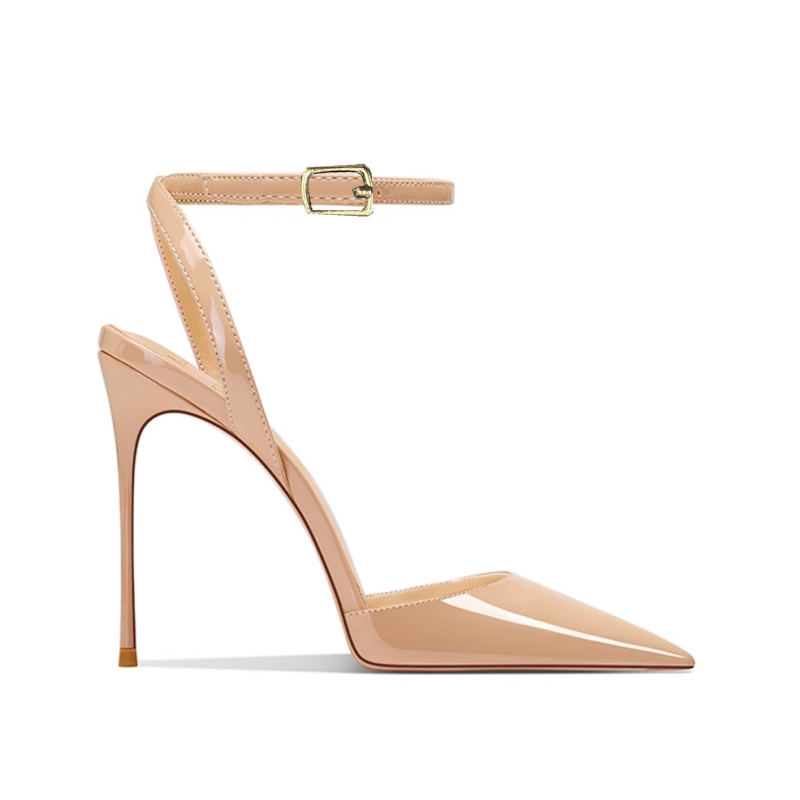 Ankle Strap High Heel Sandals - 10cm