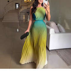Fold Hem Maxi Dress