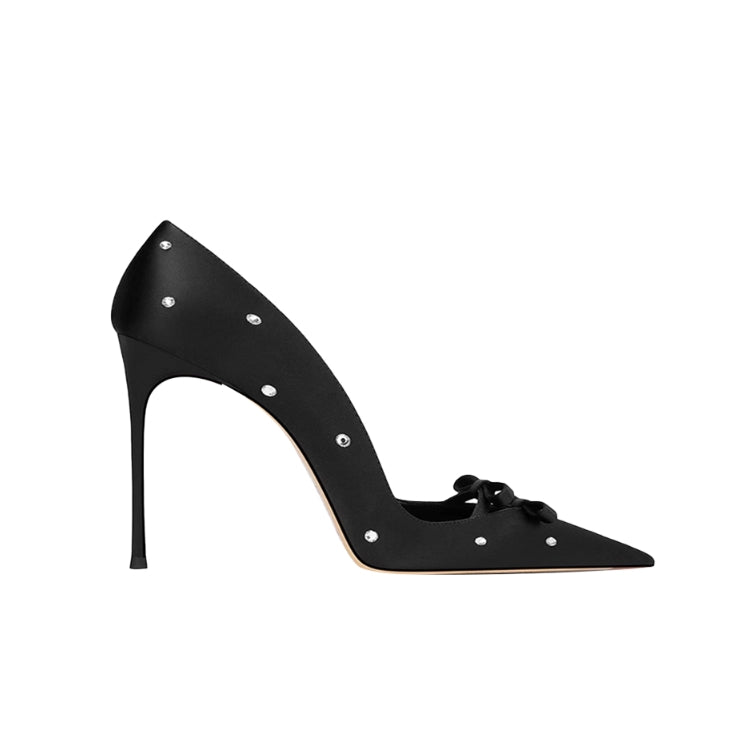 Diamante Mid Heel Pumps - 8cm