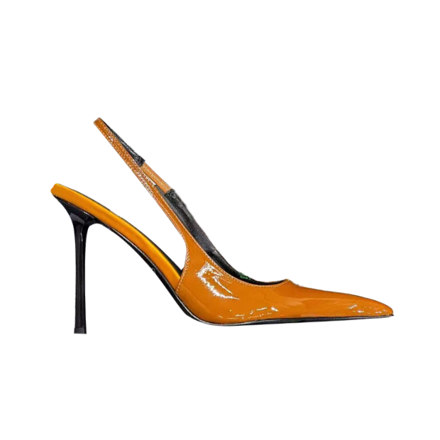 Super Pointed Toe Slingback High Heel Sandals