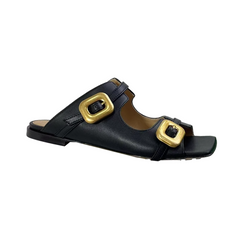 Buckled Slippers Slides