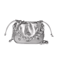 Diamante And Pearl Cross Body Bag