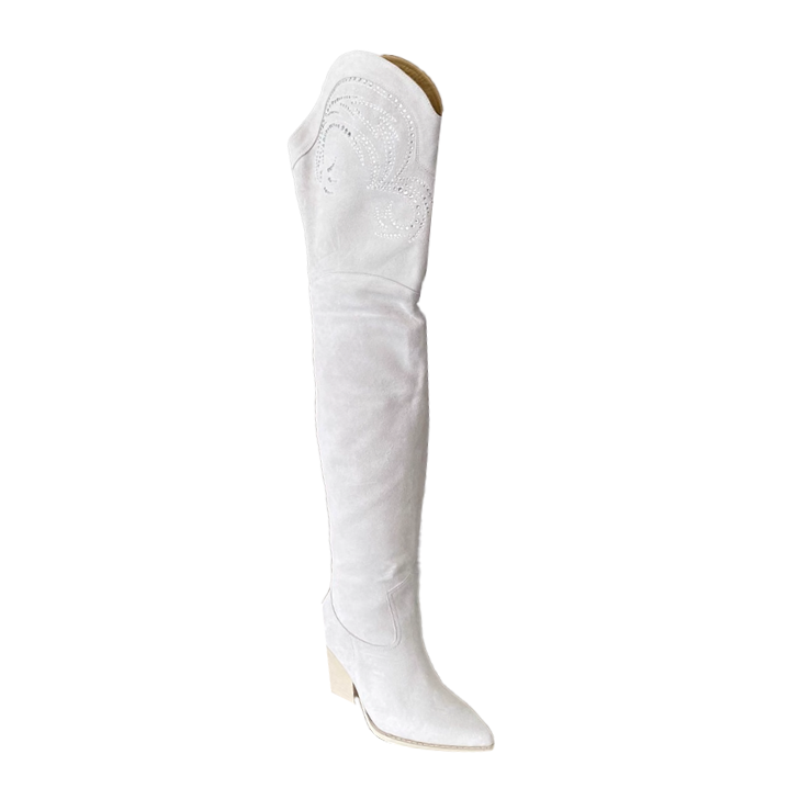 Diamante Over The Knee Boots