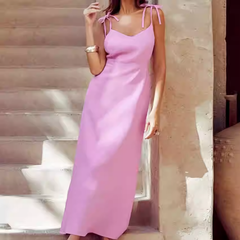 Lace Up Cami Dress
