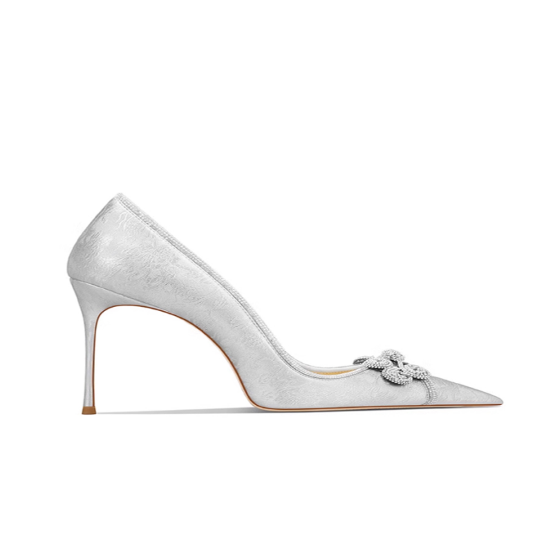 Diamante Stiletto Heel Pumps - 6cm
