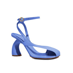 Ankle Strap Curved Heel Sandals