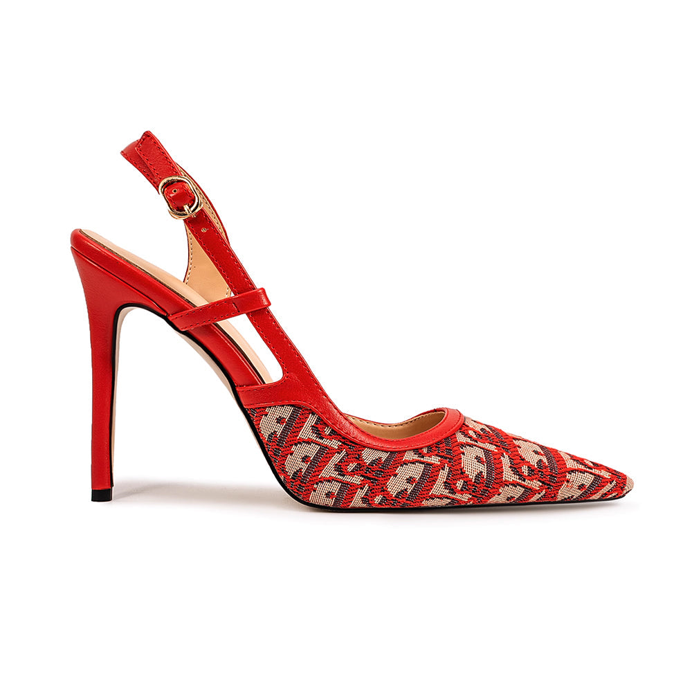 Slingback High Heel Sandals - 10cm