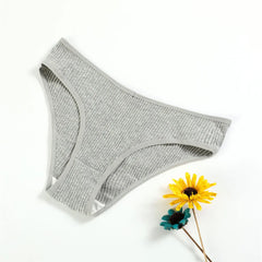10PCS/Set Classic Black/White/Gray Cotton Panties