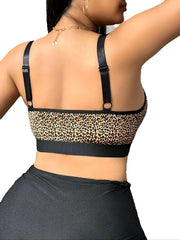 1XL-4XL Leopard Women Bra