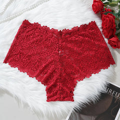 1pcs Plus Size 1XL-4XL Floral Embroidery Women Panties