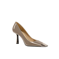 Metal-Plated Kitten Heel Pumps - 6cm