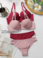 2 Packs Women's Underwire Bra