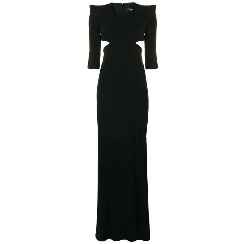Cut Out Maxi Evening Dress Gown