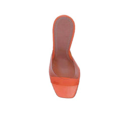 PVC High Heel Naked Mules Sandals
