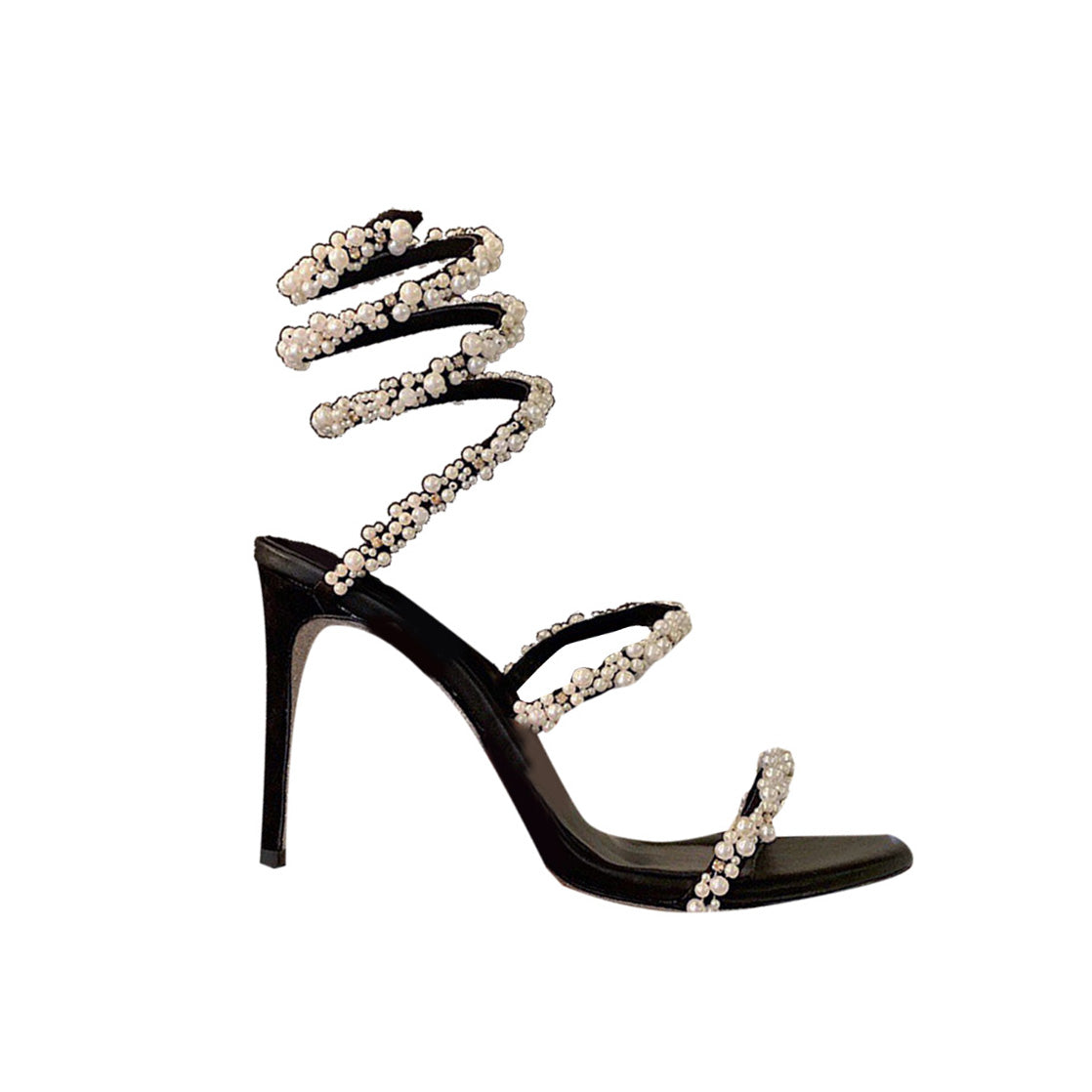 Pearl High Heel Wrap Sandals