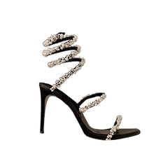 Pearl High Heel Wrap Sandals