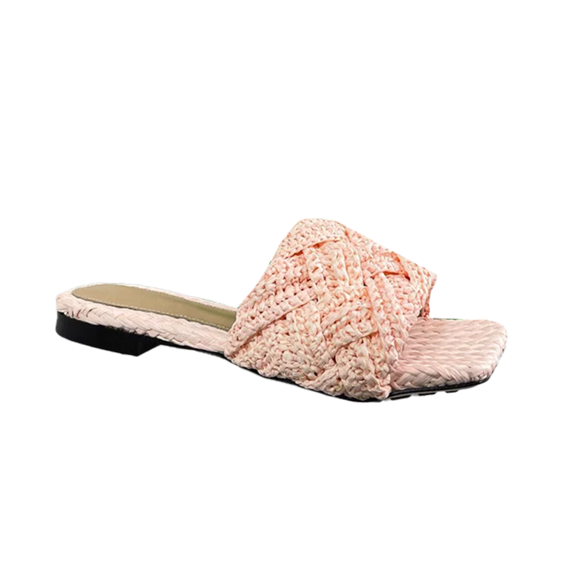Braided Slippers Slides