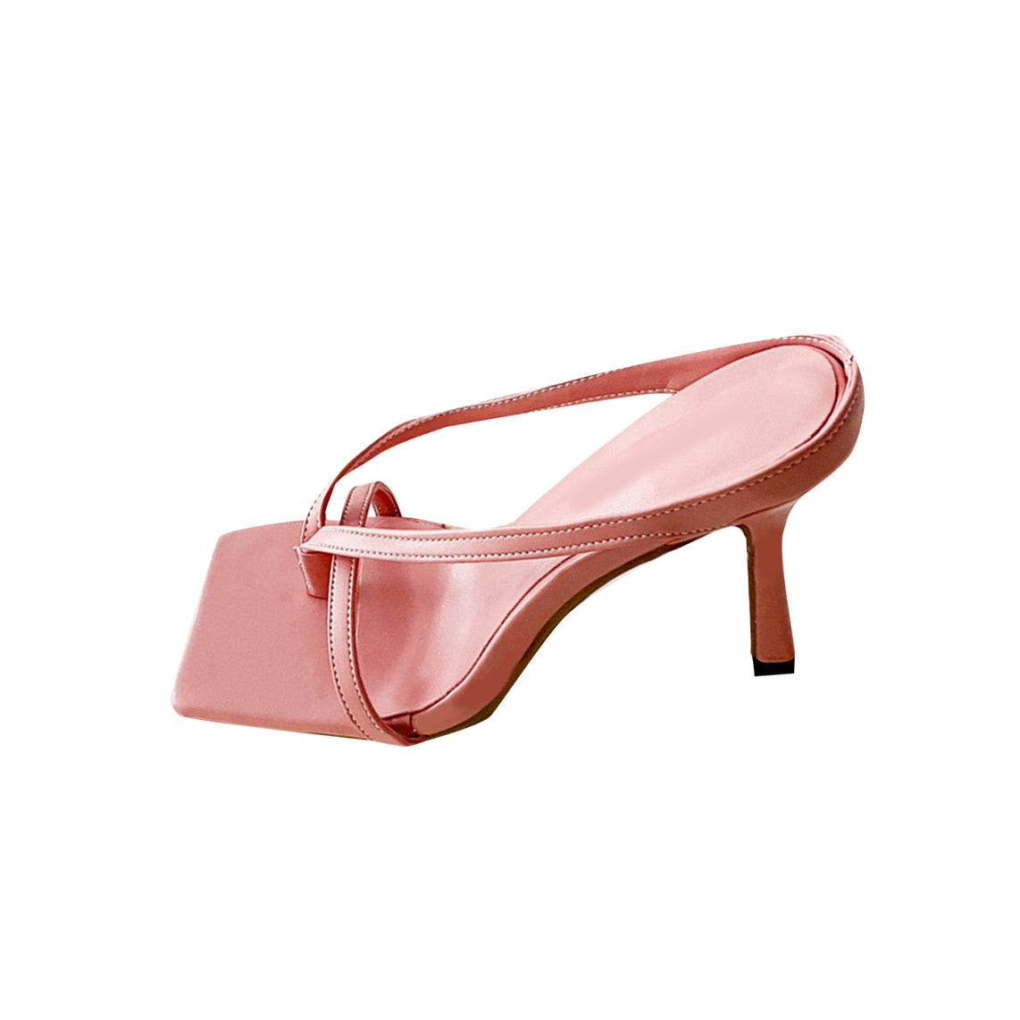 Leather Flip Flop Mules Sandals - 9cm