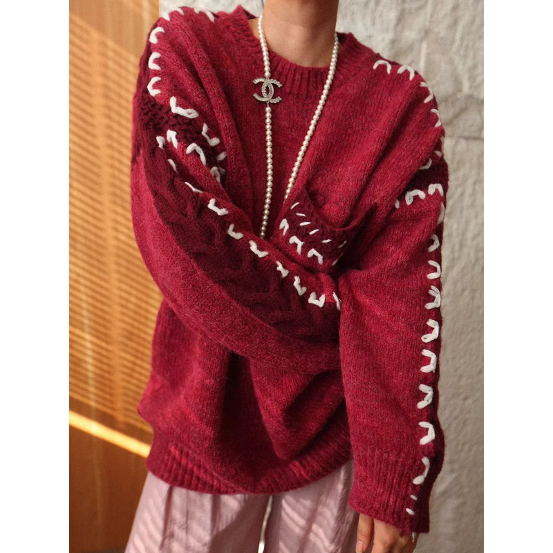Pocket Oversized Knitwear Sweater