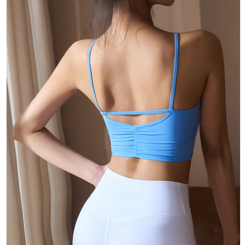 Yoga Pilates Backless Fitted Sports Bra