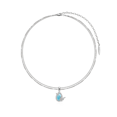 Diamante And Gem Necklace