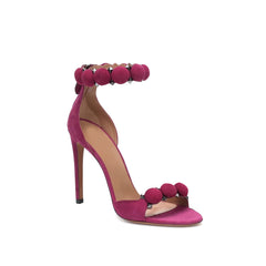 Button High Heel Sandals