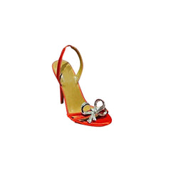 Diamante Bow High Heel Sandals