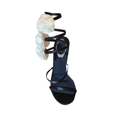 Flower Wrap High Heel Sandals
