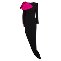 Bow Slip Evening Dress Gown