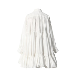 Ruffled Hem Shirt Dress