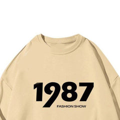 Printed Oversized Sweatshirt