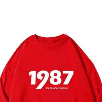 Printed Oversized Sweatshirt