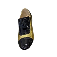 Lace Up Bi-Color Oxfords