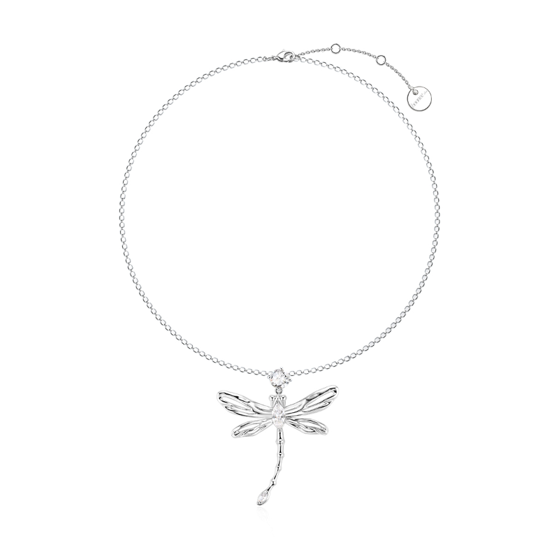 Diamante Dragonfly Necklace