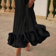 Ruffled Hem Cami Dress