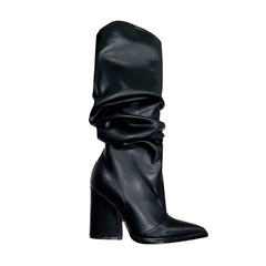 Fold Knee High Boots