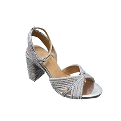 Diamante Block Heel Sandals